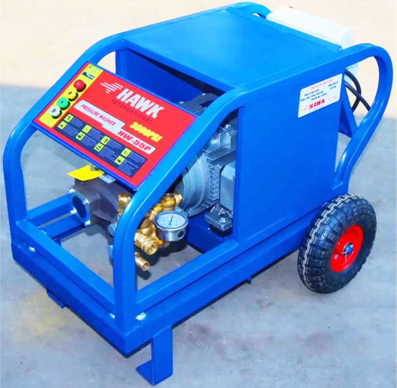 Máy Rửa Xe Cao Áp HW-55P Công Suất 5,5 KW, Áp Lực Max 250Bar may xit rua xe cao ap hw 55p
